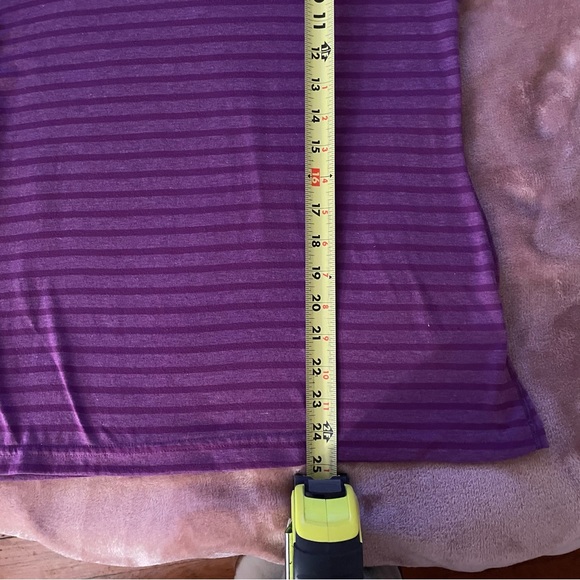 Adidas Ultimate TShirt Purple Stripes Size Small - Picture 4 of 6